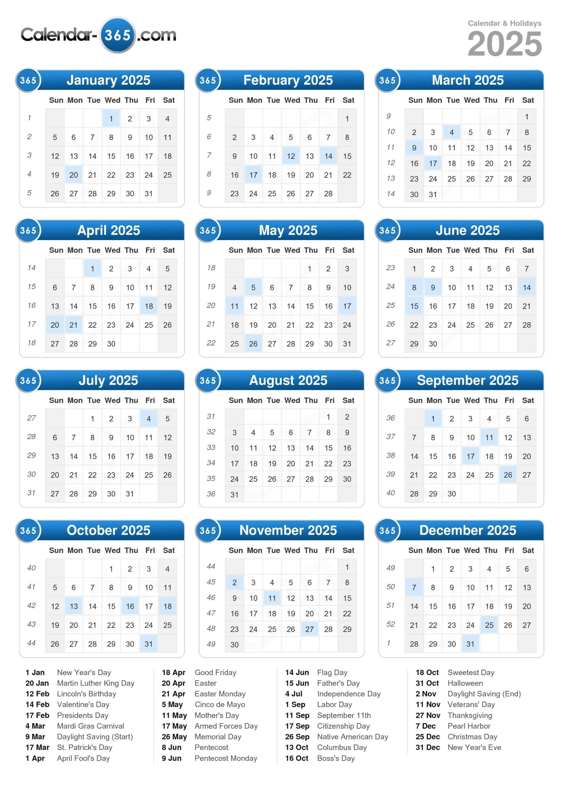 Show Me November Calendar 2025