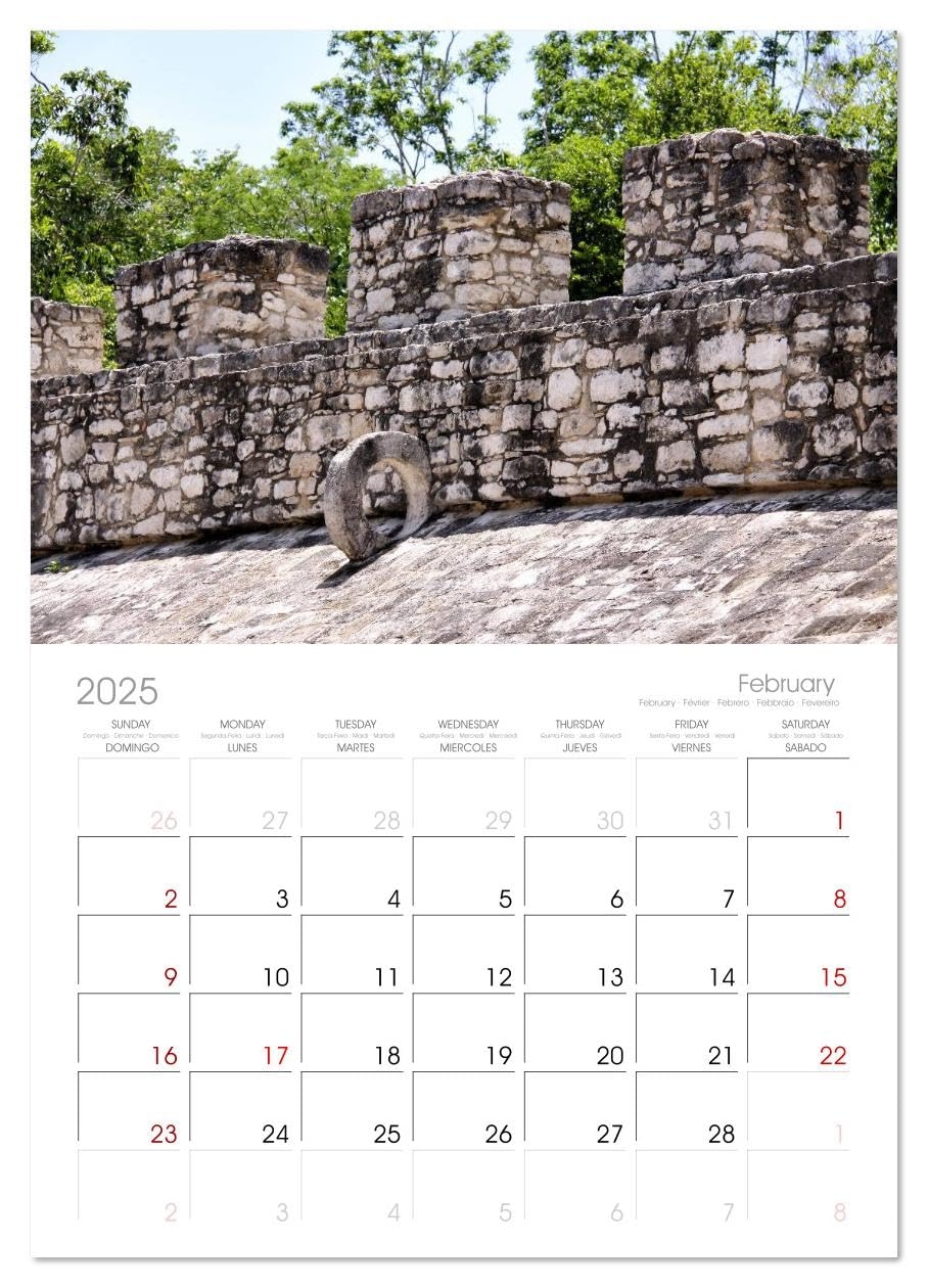 Amazon The Mayan Ruins Of Cob Monthly Wall Calendar 2025 16 5 X 23 4 open CALVENDO 14 Month Calendar Office Products