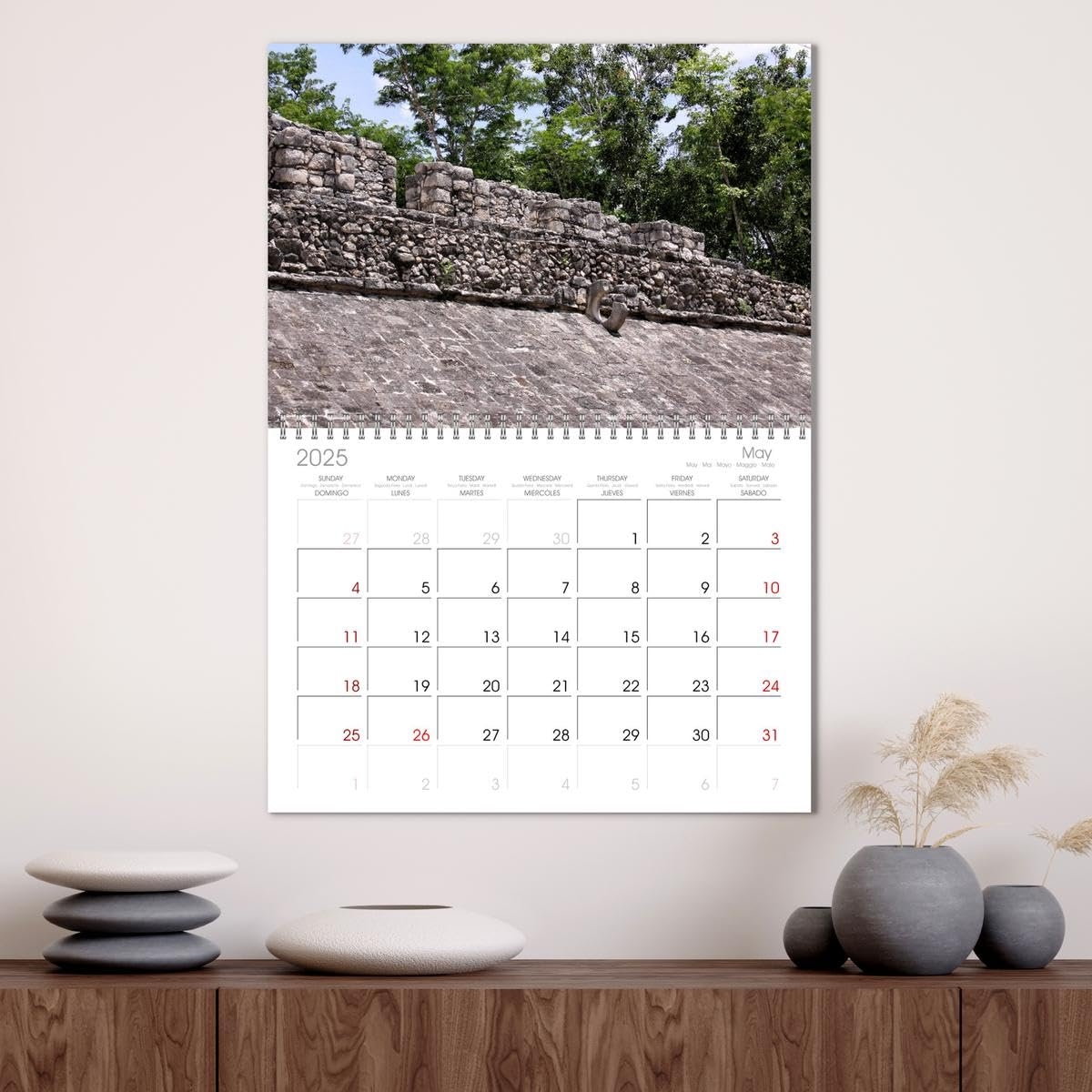 Amazon The Mayan Ruins Of Cob Monthly Wall Calendar 2025 16 5 X 23 4 open CALVENDO 14 Month Calendar Office Products
