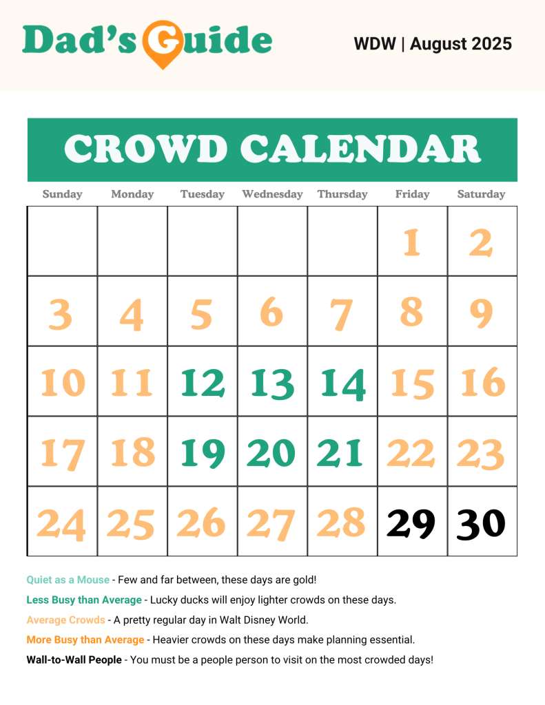 Disney World Crowd Calendars 2025 DadsGuidetoWDW