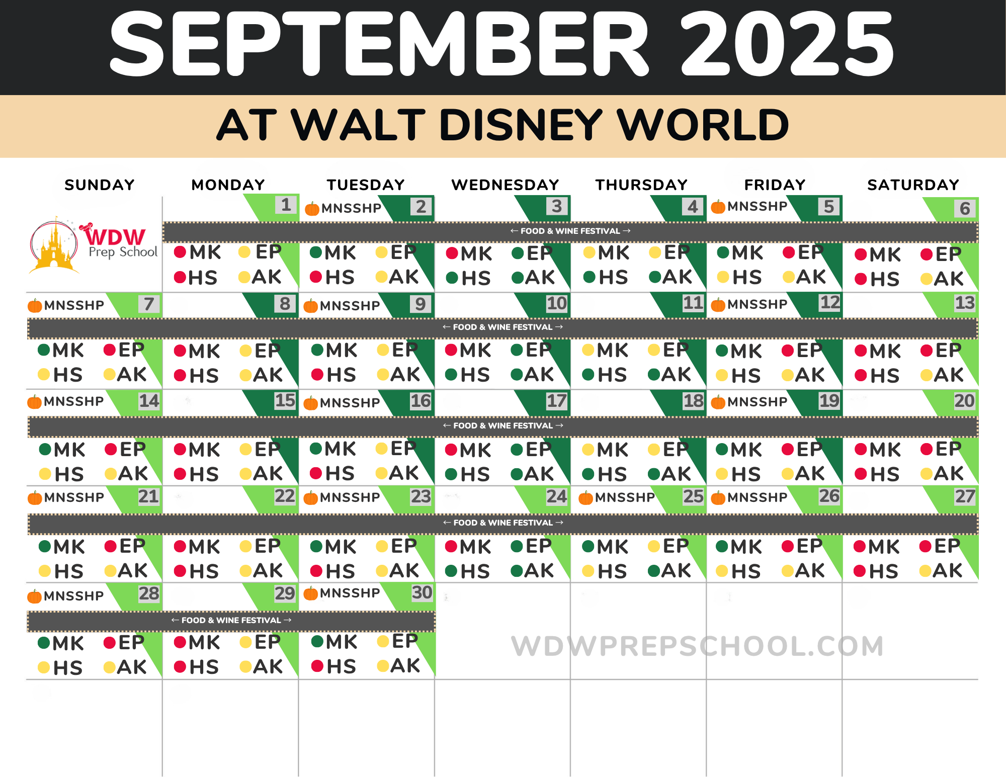 Disneyland Crowd Calendar September 2025