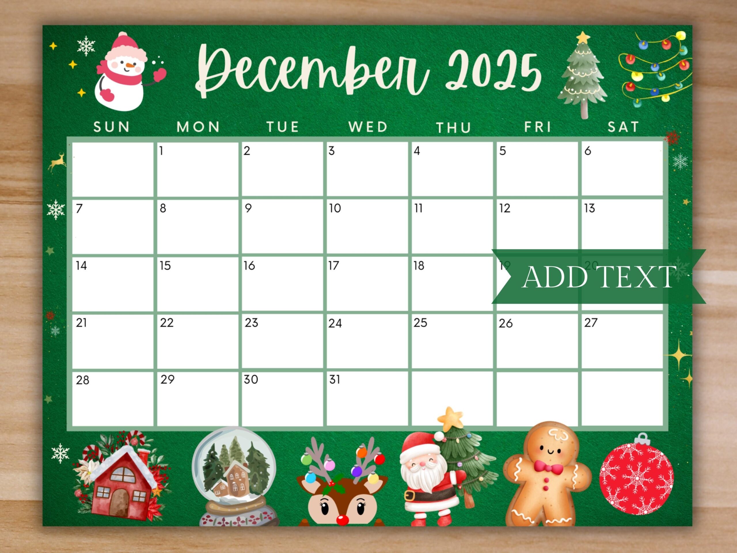December R 2025 Calendar