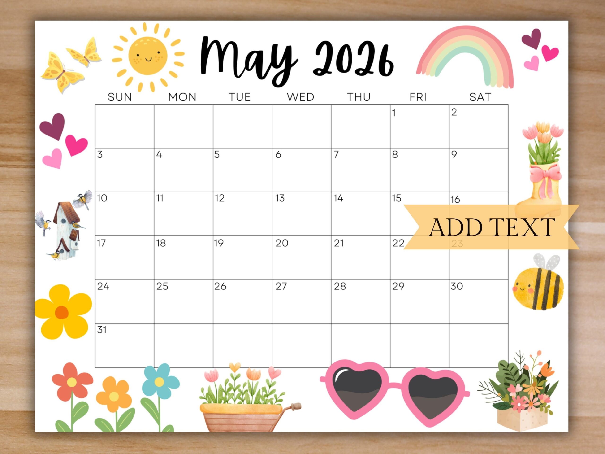 May 2026 Desktop Calendar