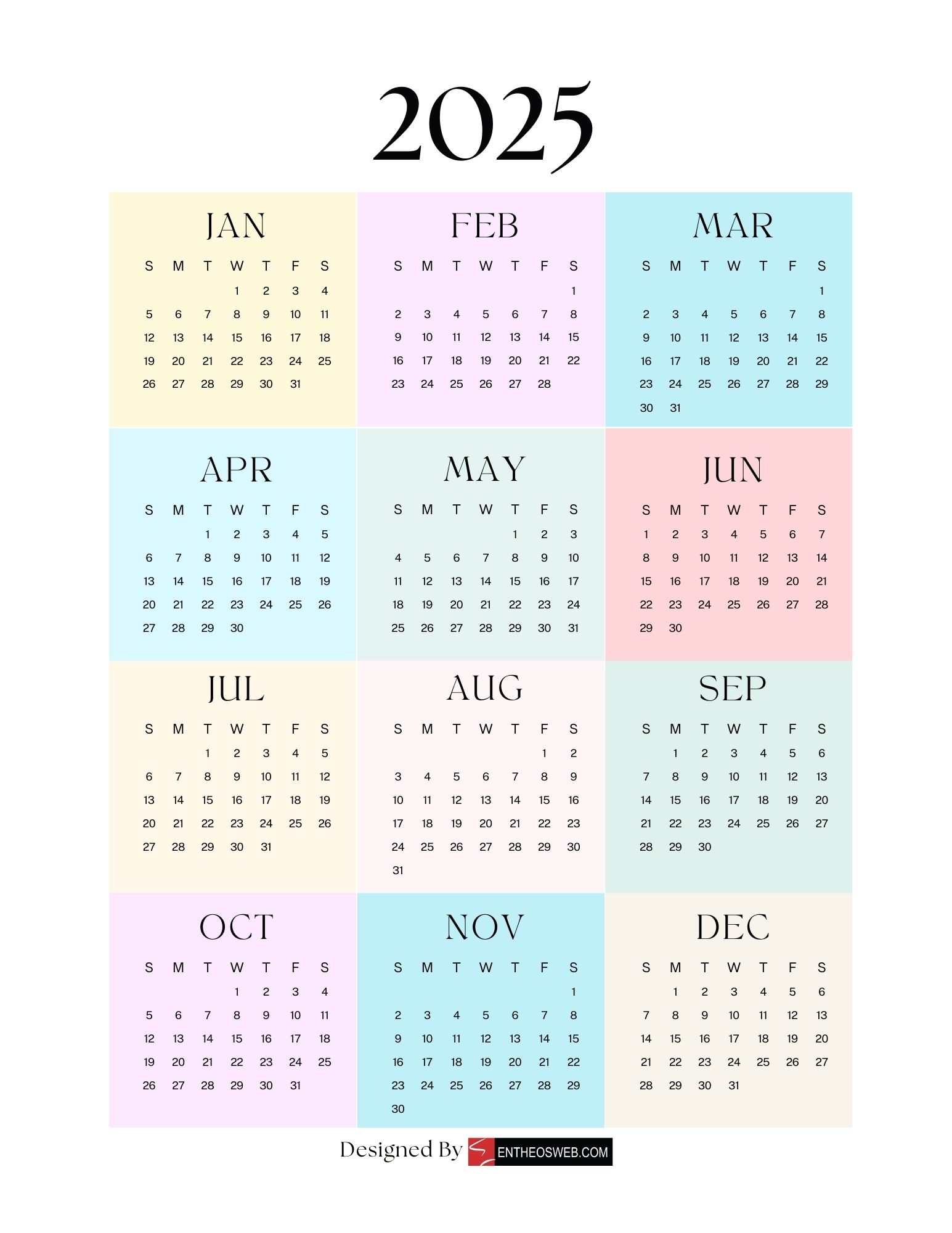 November Calendar 2025 Ideas