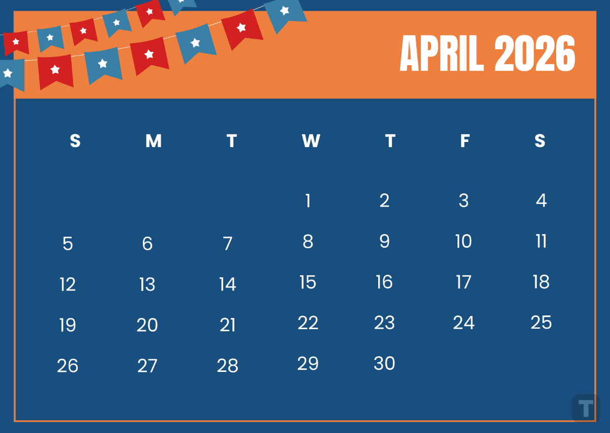 Free April 2026 Calendar Templates To Edit Online