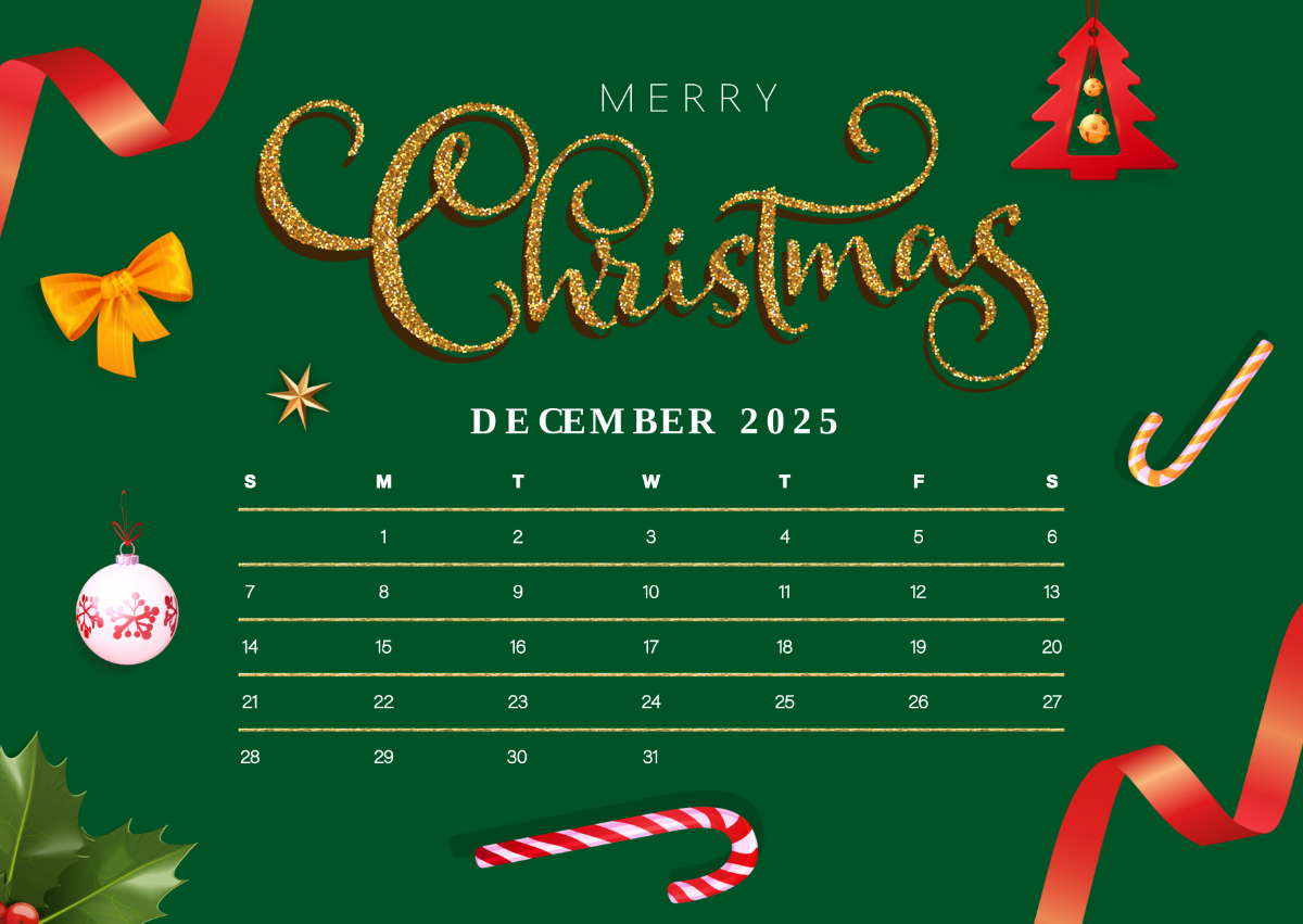 December 2025 Wallpaper Calendar