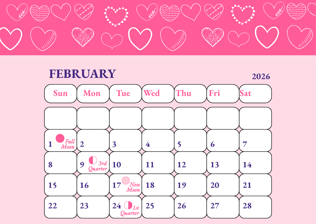 Free March 2025 Moon Calendar Template To Edit Online