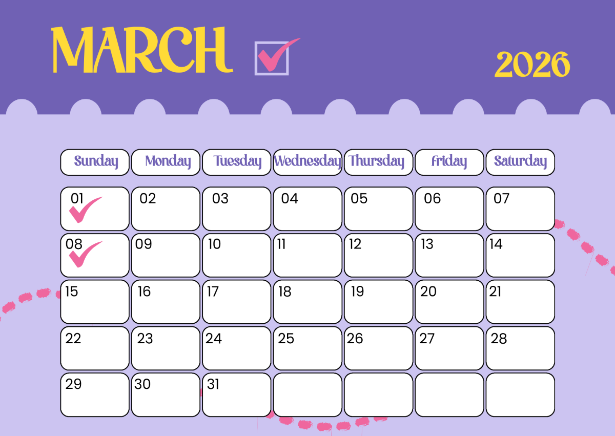 Free March 2026 Calendar Templates Editable And Printable
