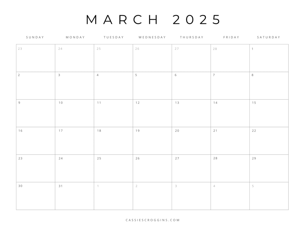 Editable Calendar September 2025