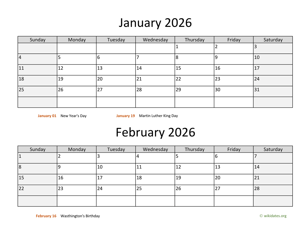 Calendar For Feb 2026 Calendar For Feb 2026