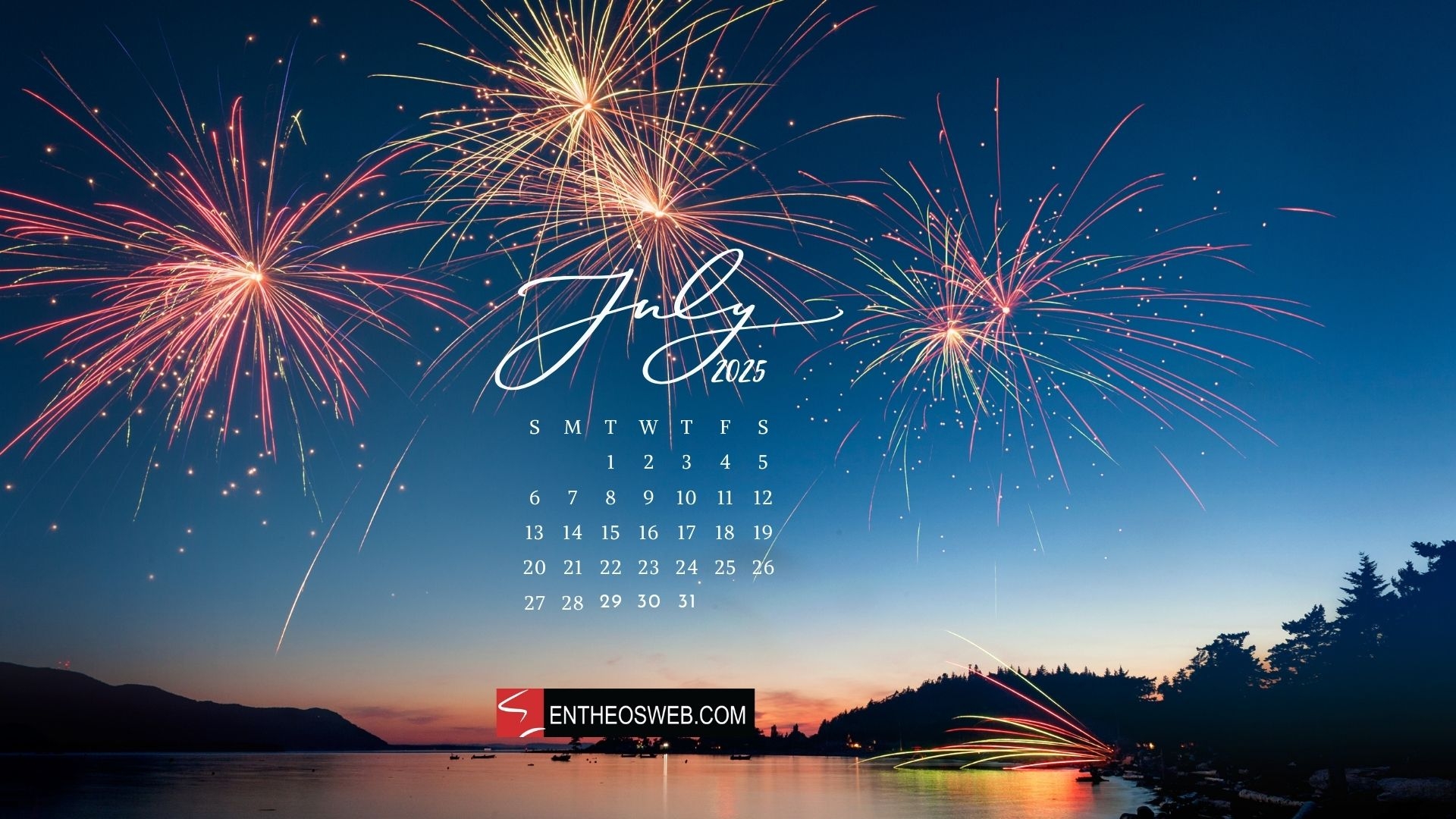 July 2025 Calendar Wallpaper