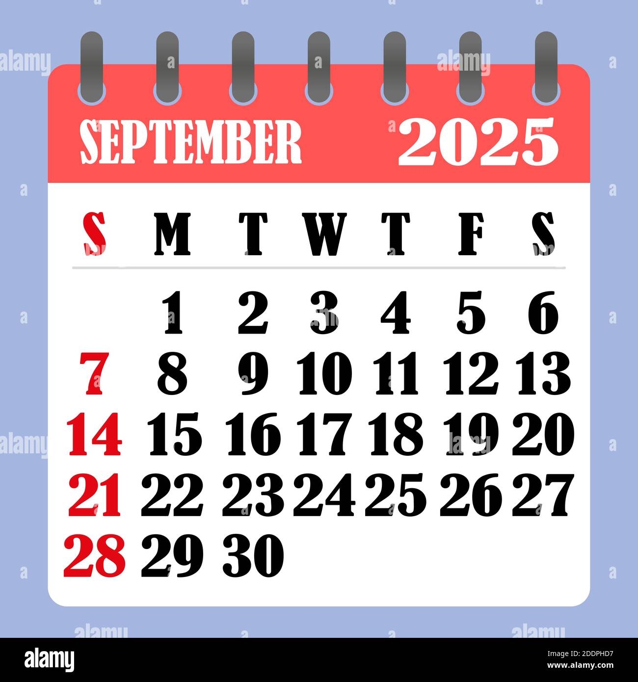 Calendar For The Month Of September 2025