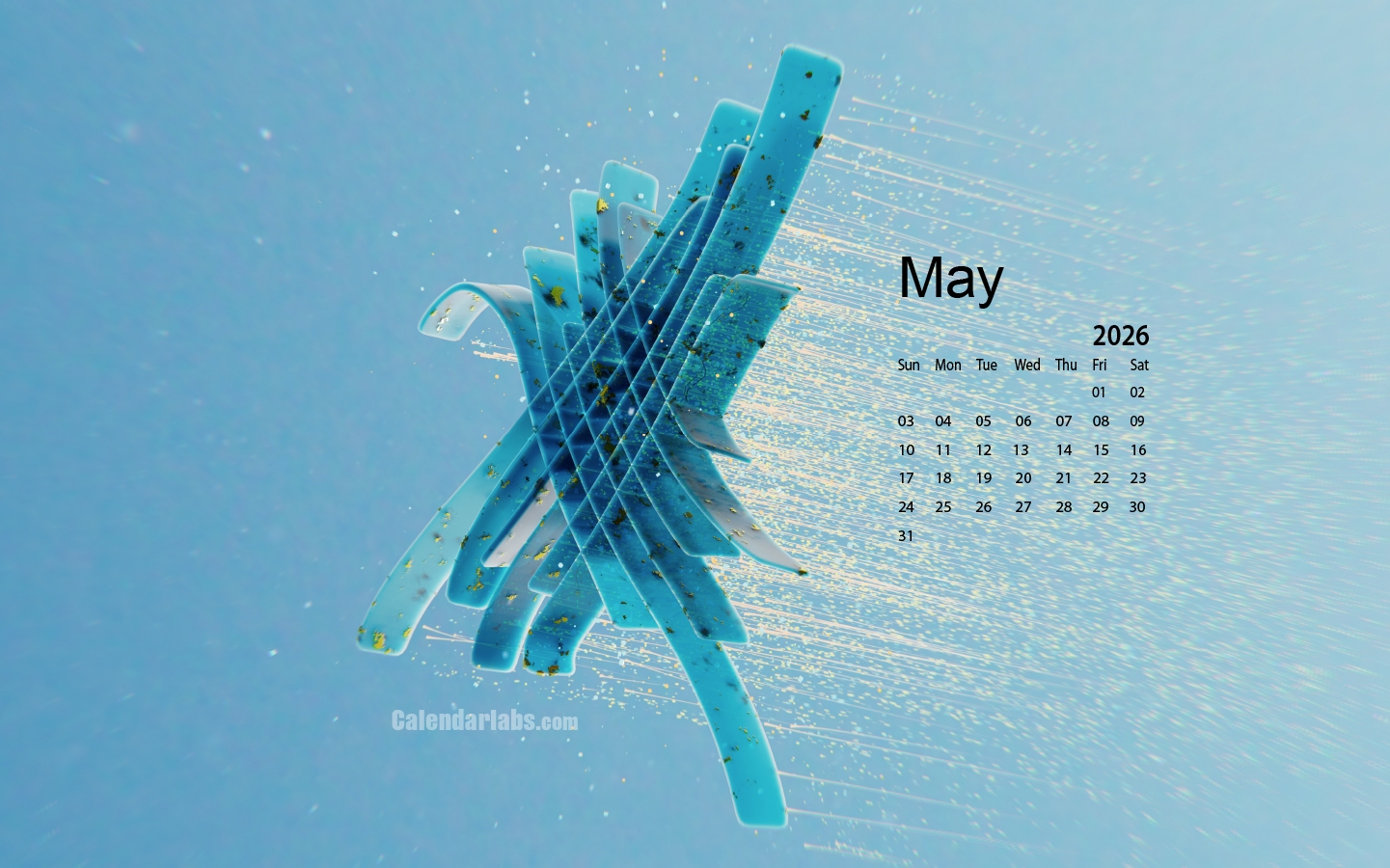 May 2026 Desktop Wallpaper Calendar CalendarLabs