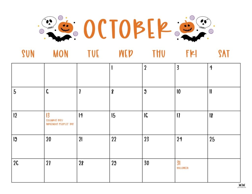 October 2025 Desktop Calendar