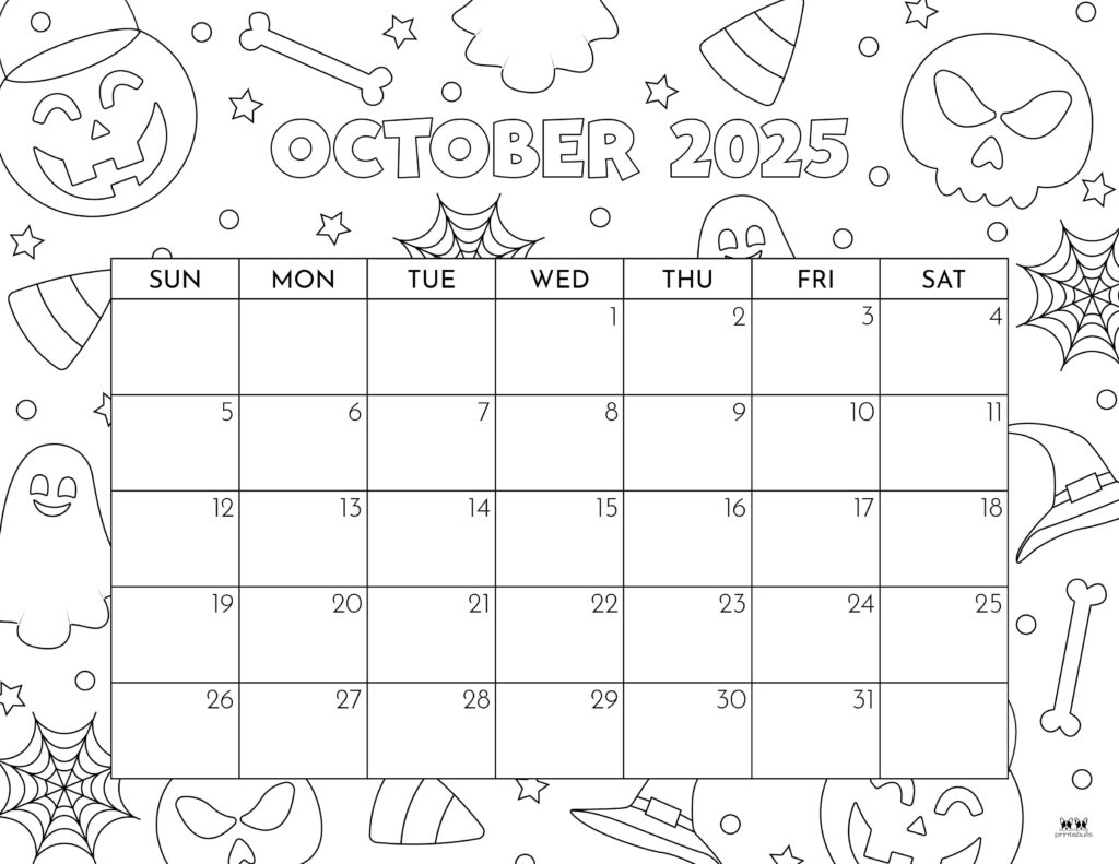 October Weekly Calendar 2025
