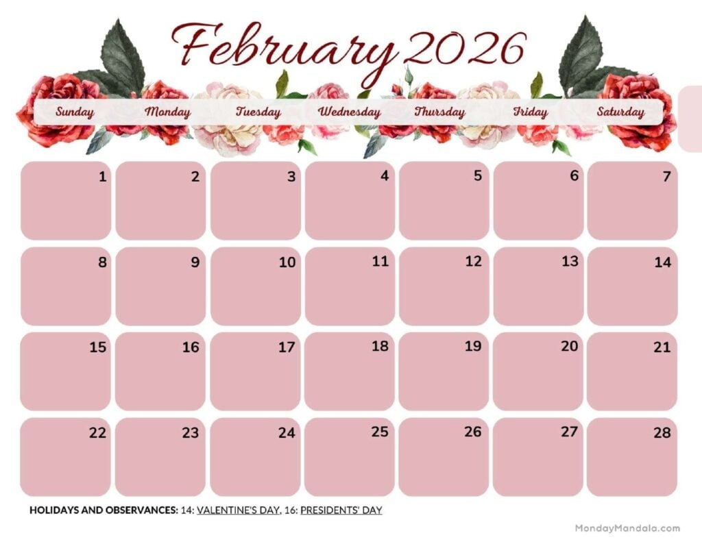 Printable Calendars For 2025 2026 Free PDFs 