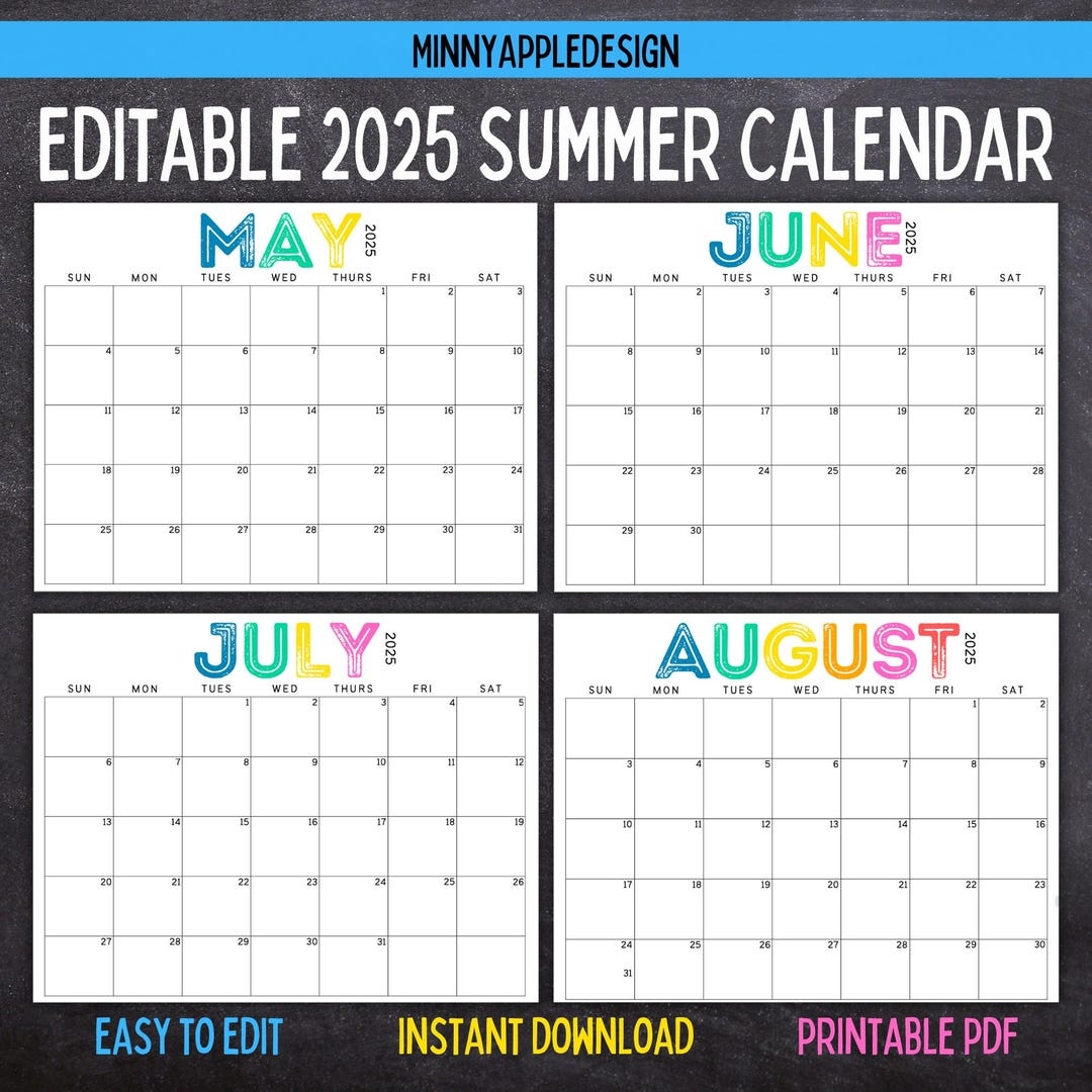 June July August 2025 Calendar